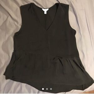 Calvin Klein asymmetrical Black top!